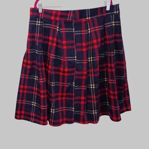 Clueless?? Plaid A-Line Skirt - Red and Blue